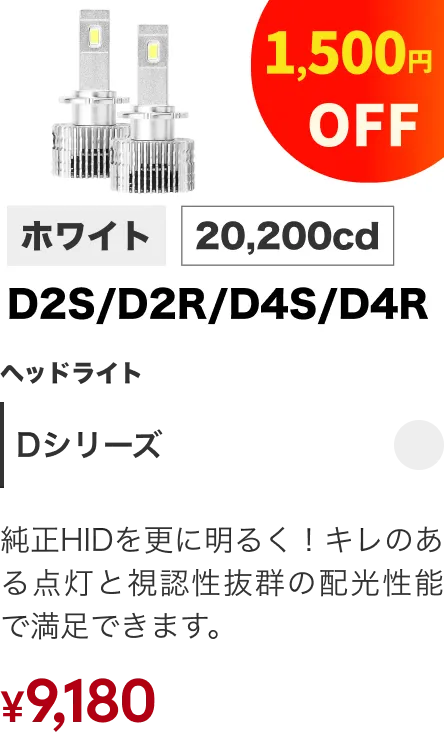 ヘッドライト Dシリーズ