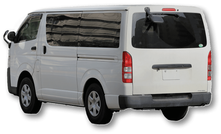 ハイエース後方画像