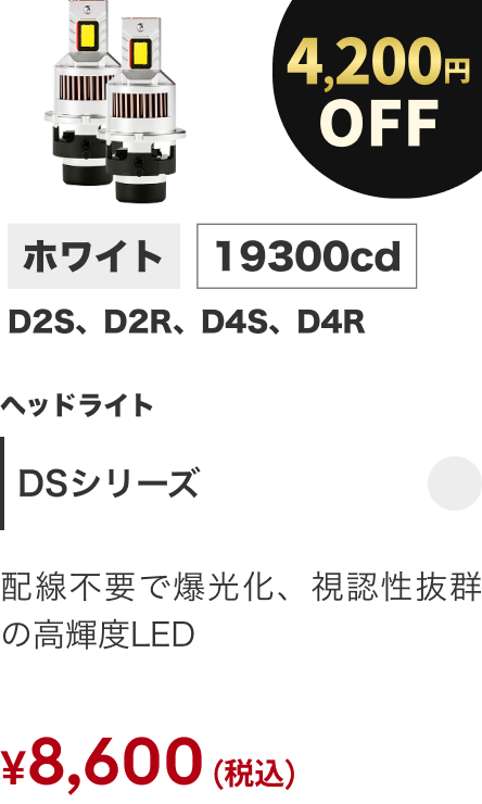 DSシリーズ 4200円OFF