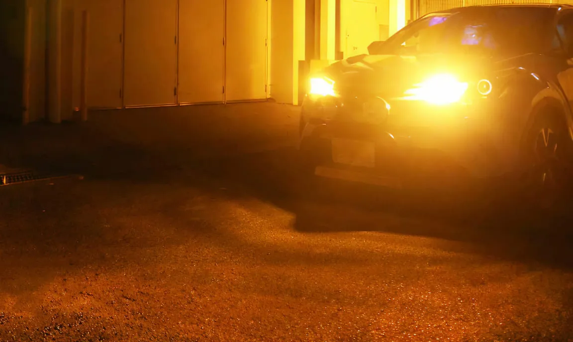 前方ウィンカーの点滅例（方向指示器）