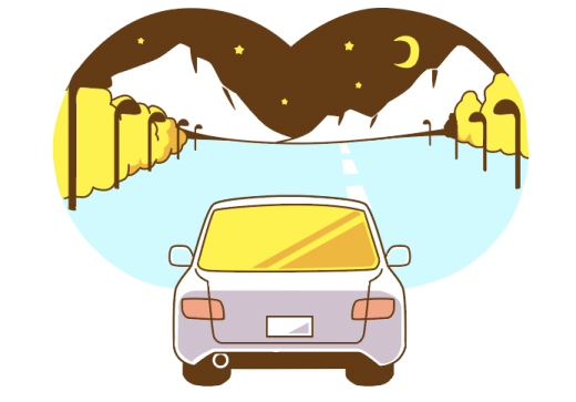 ＜直線道路が多い＞　イメージ画像