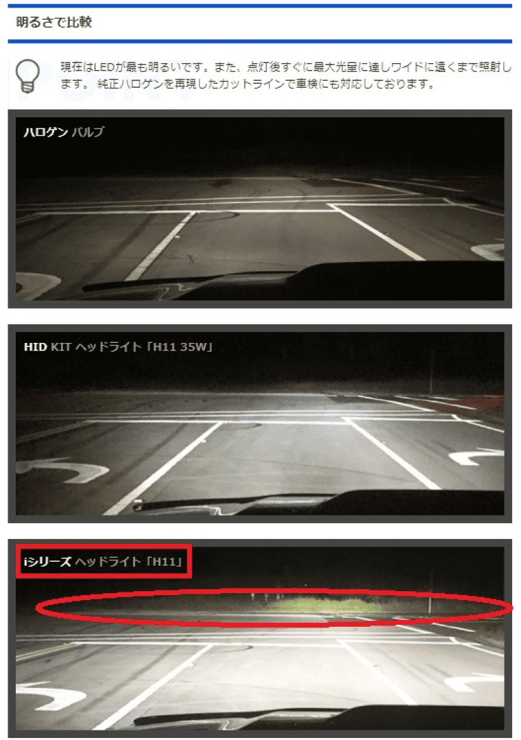 明るさで比較　画像