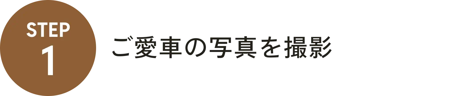 step1 愛車の写真を撮影