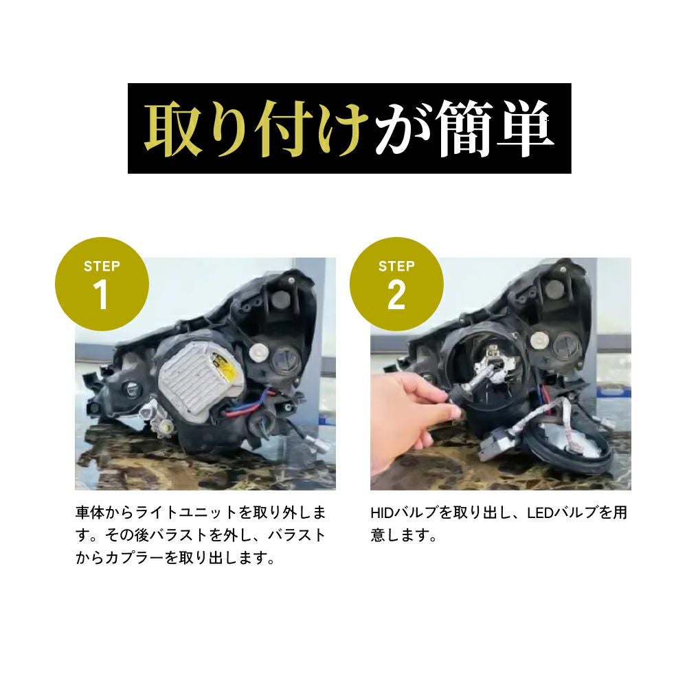 LED ヘッドライト 20200cd 6500K D2S D2R D4S D4R Dシリーズ 車検対応