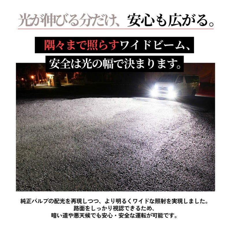 LED ヘッドライト フォグランプ 68400cd 6500K H4 Hi/Lo D2S D4S H7 H8 