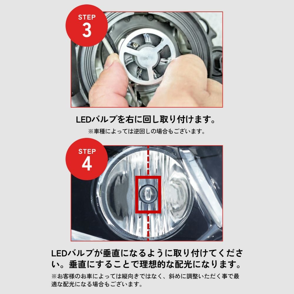 LED ヘッドライト フォグランプ 28400cd 6500K H4 Hi/Lo H7 H8 H11 H16