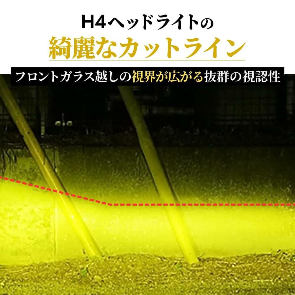 LED ヘッドライト フォグランプ 32500cd 3000K H4 Hi/Lo H8 H11 H16