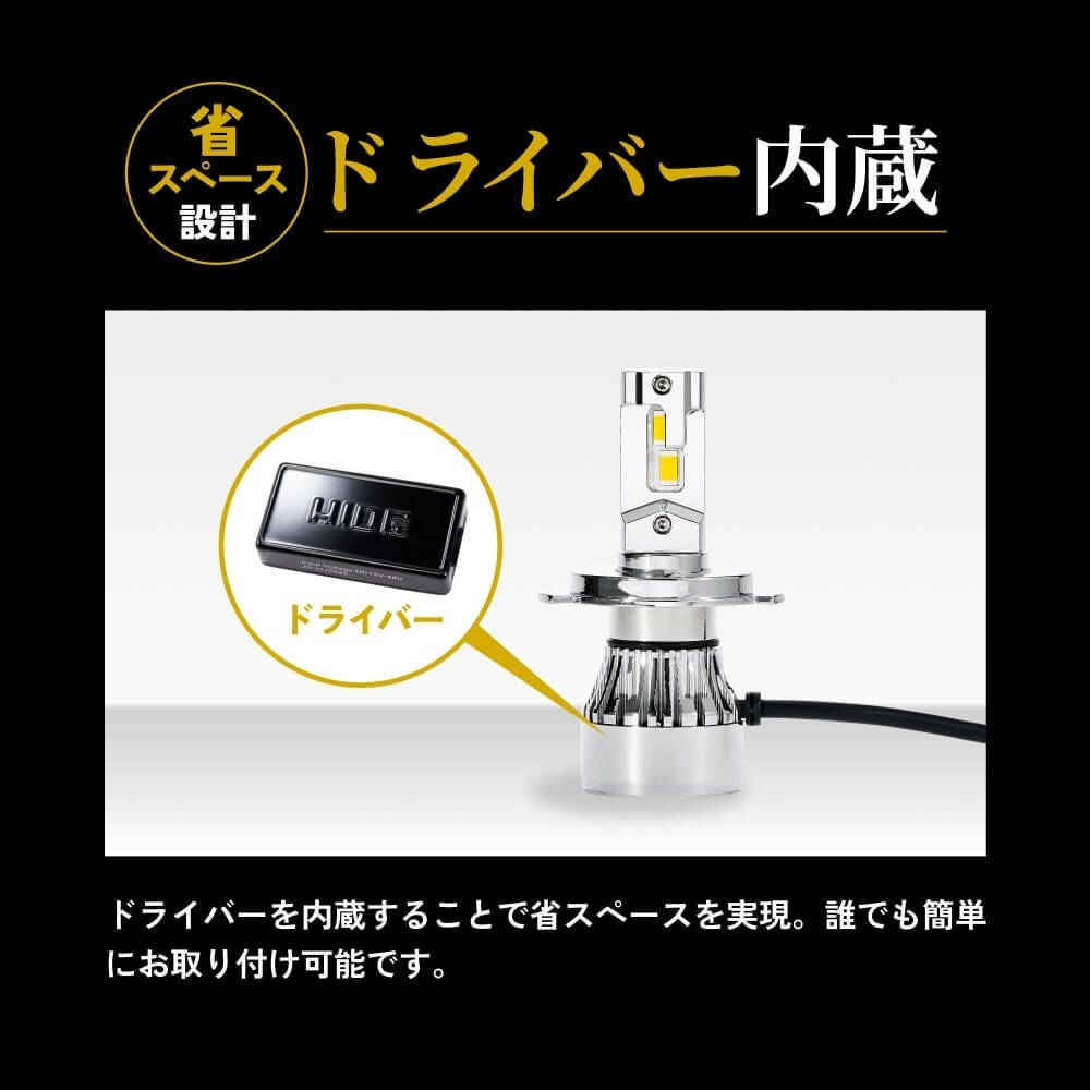LED ヘッドライト フォグランプ 32500cd 3000K H4 Hi/Lo H8 H11 H16