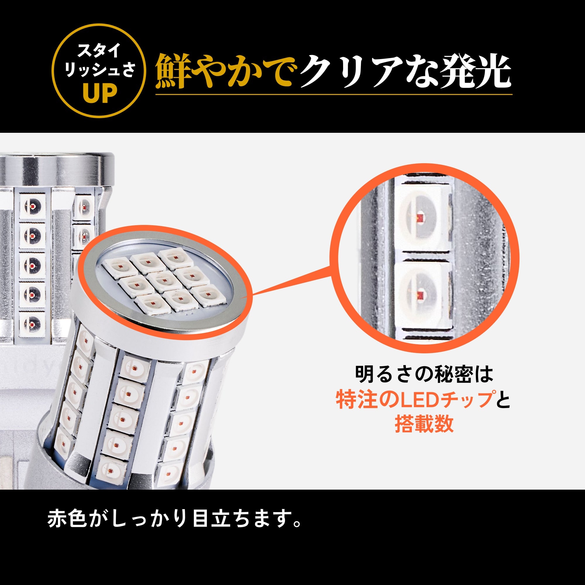 LED ブレーキランプ テールランプ 1100lm T20ダブル S25段違いピン180