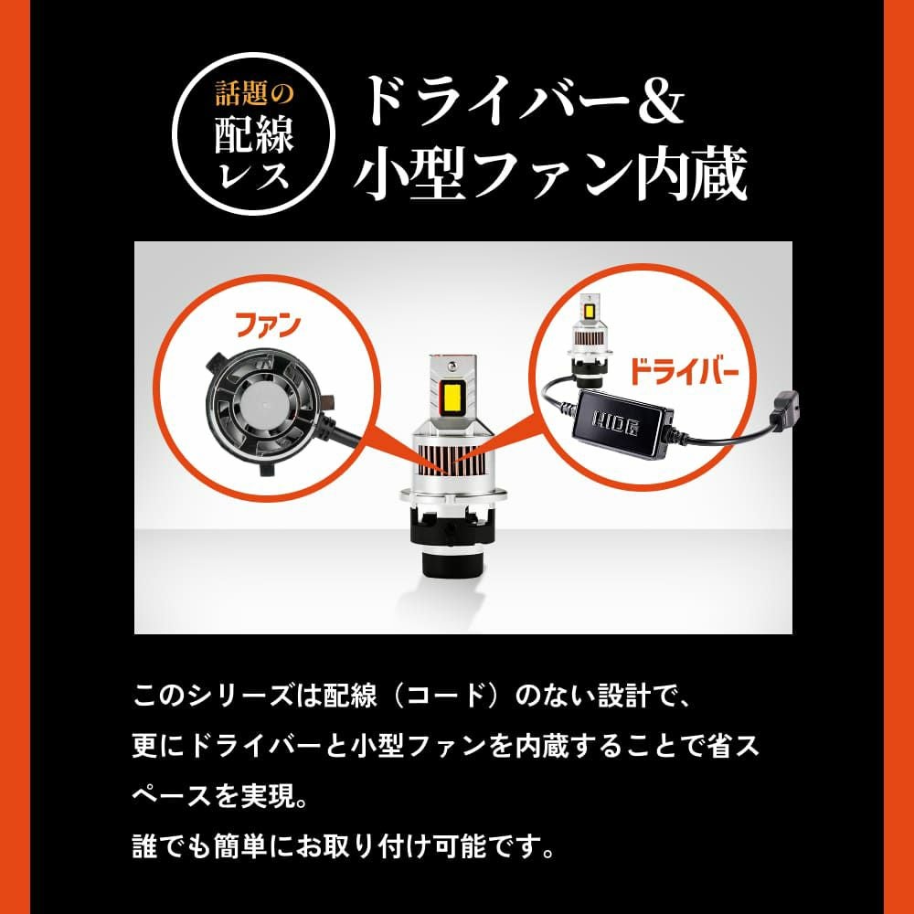 LED ヘッドライト 19300cd 6500K D2S D2R D4S D4R DSシリーズ 車検対応