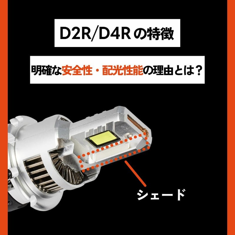LED ヘッドライト 19300cd 6500K D2S D2R D4S D4R DSシリーズ 車検対応 