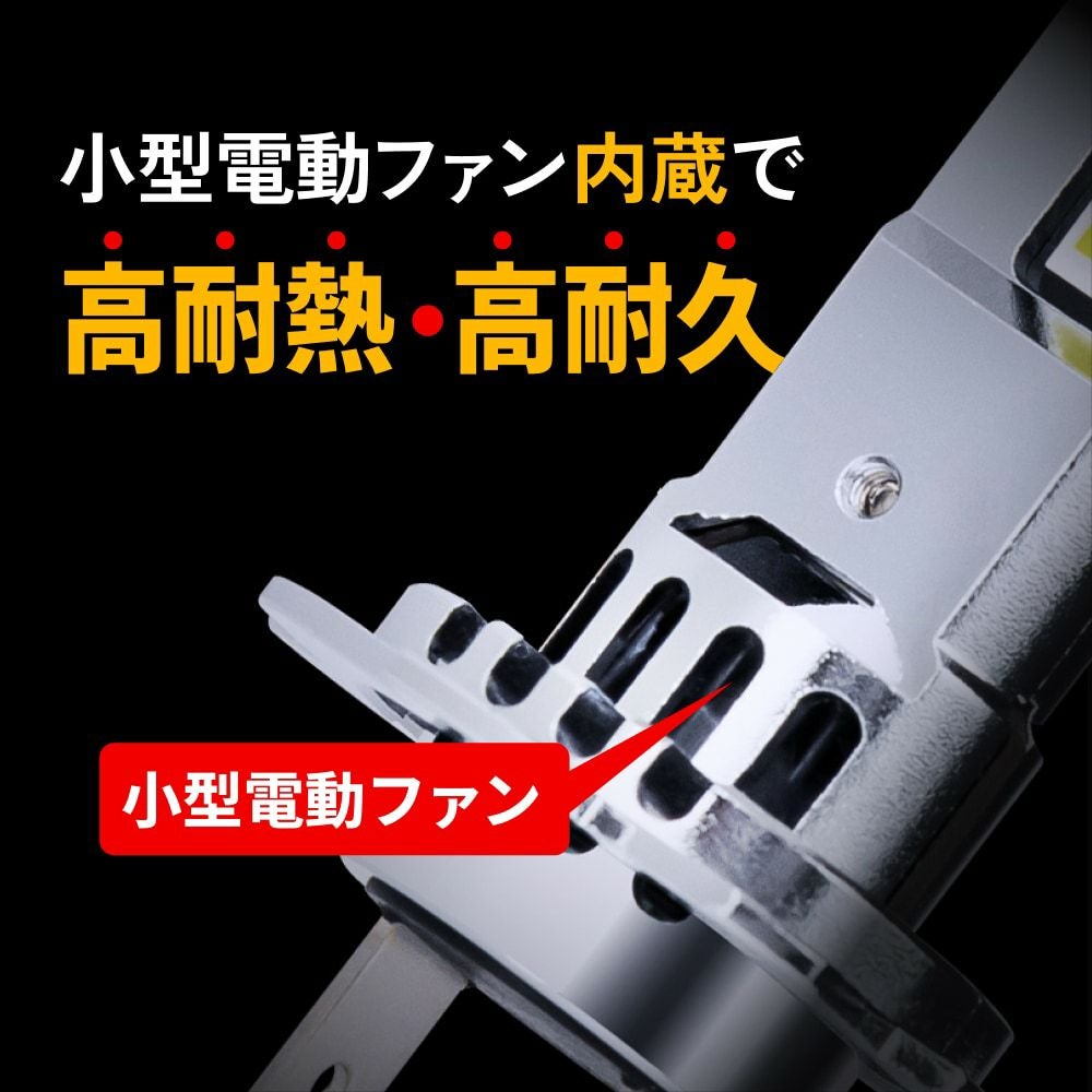 LED ヘッドライト フォグランプ 6500K H1 H3 H7 SSシリーズ 車検対応 2