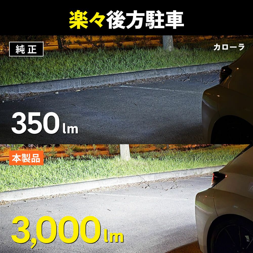 HID屋 LW5B LED バックランプ 1灯 3000lm タイプA/B 明るくてバック