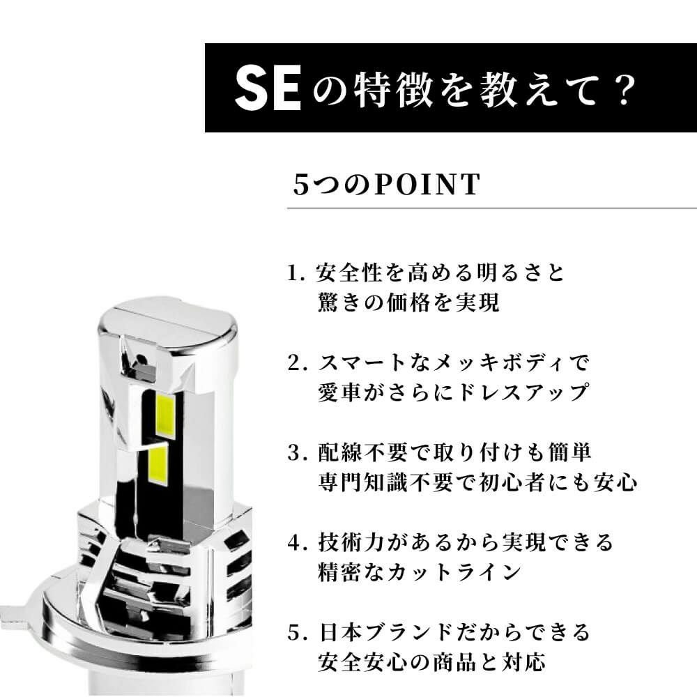 LED ヘッドライト フォグランプ 18300cd 6500K H4 Hi/Lo H7 H8 H11 H16