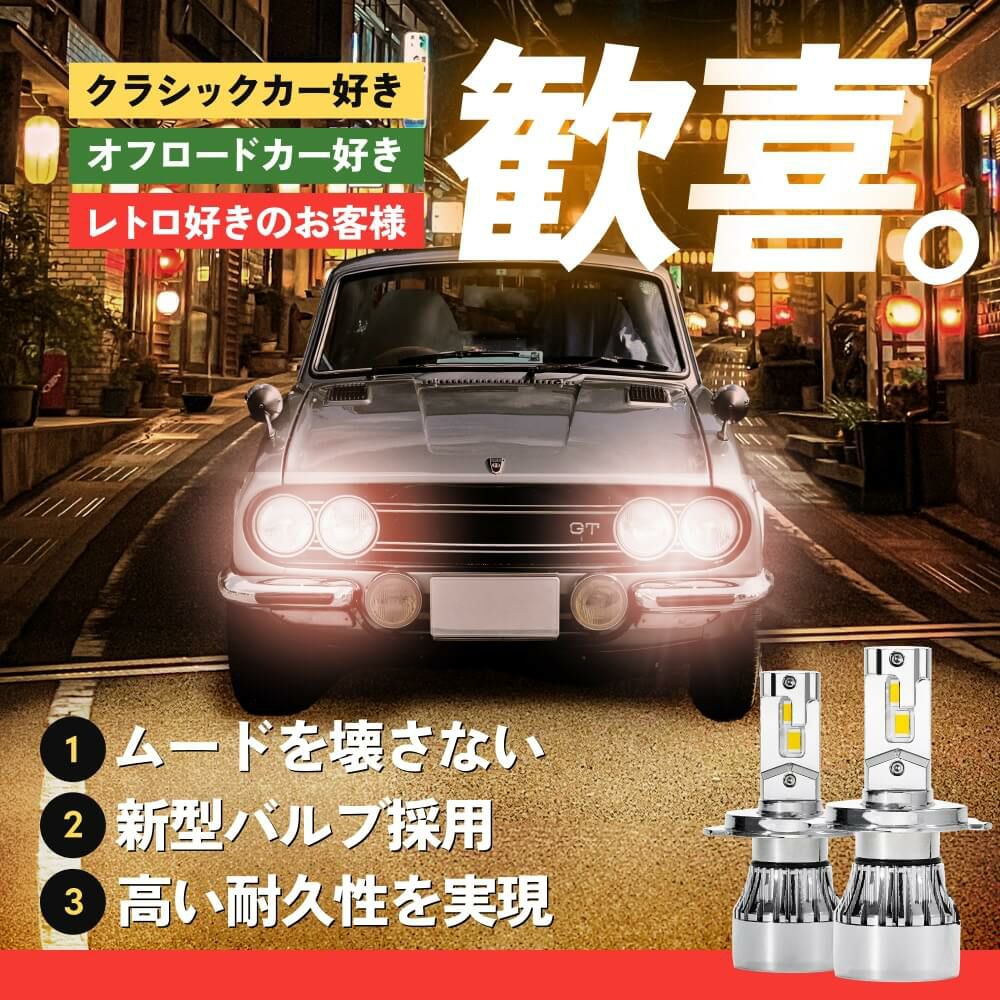 LED ヘッドライト フォグランプ 28500cd H4 Hi/Lo H7 H8 H11 H16 HB3
