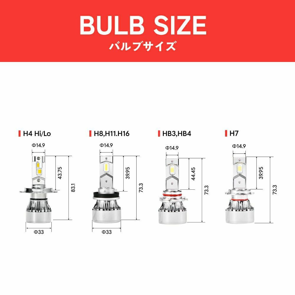 HID屋　HB4/HB3 LEDバルブ 電球色 Amazon | HID屋 HB3 HB4 LED ヘッドライト フォグランプ 爆光 電球色
