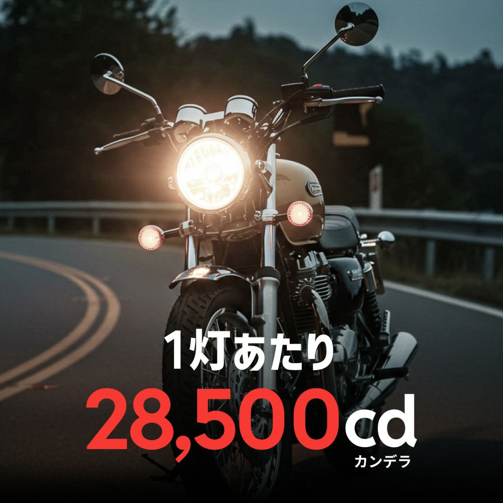 LED ヘッドライト 28500cd H4 Hi/Lo Aシリーズ バイク用 1灯用 交流車