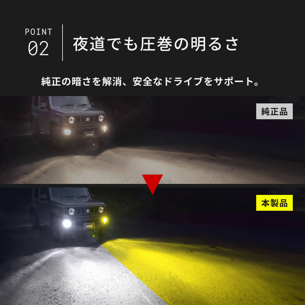 LED フォグランプ 4300lm(ホワイト)/4400lm(イエロー) H8 H11 H16 HB4