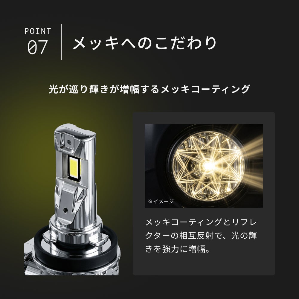 LED フォグランプ 4300lm(ホワイト)/4400lm(イエロー) H8 H11 H16 HB4