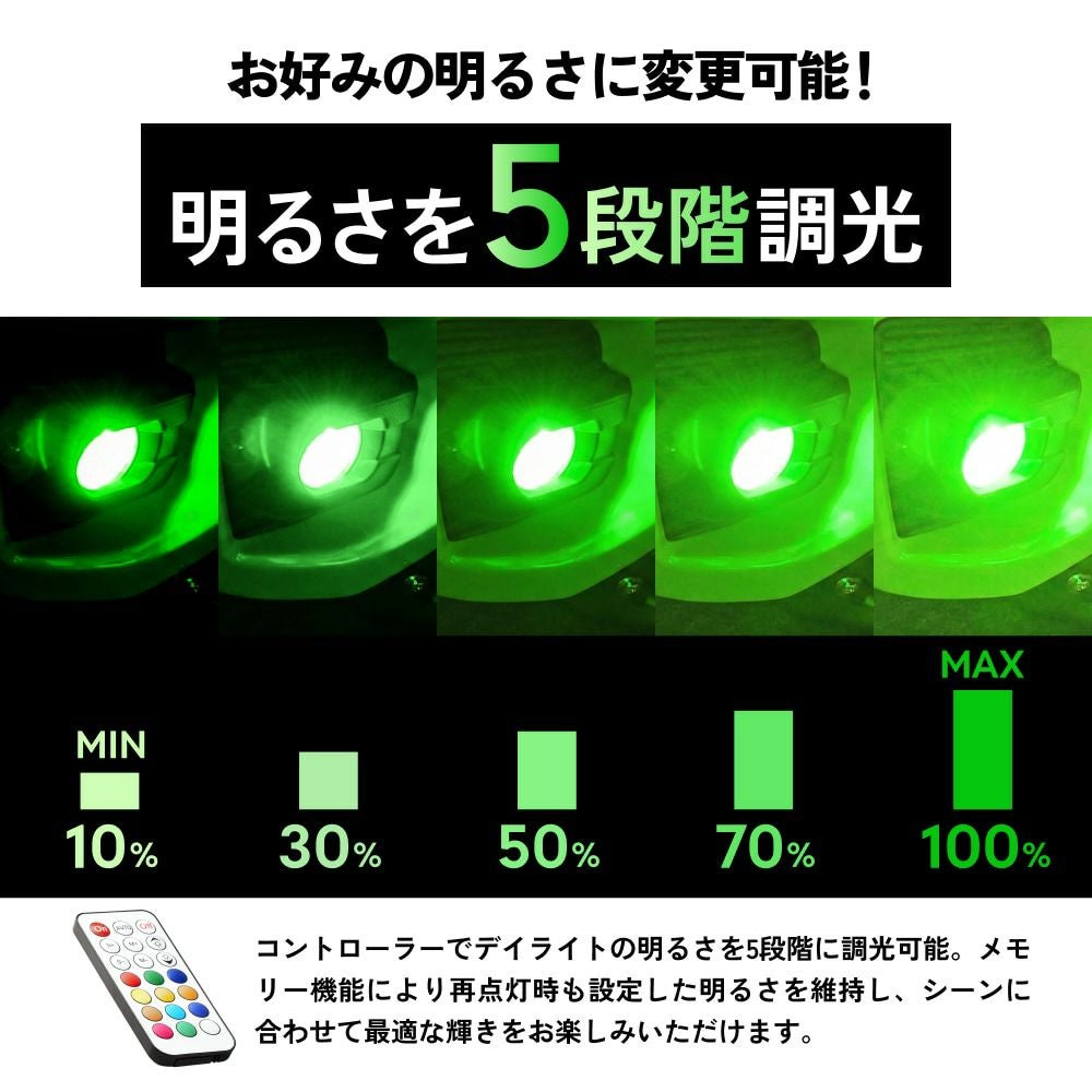 LED フォグランプ L1B 2色切替 デイライト付き ホワイト イエロー