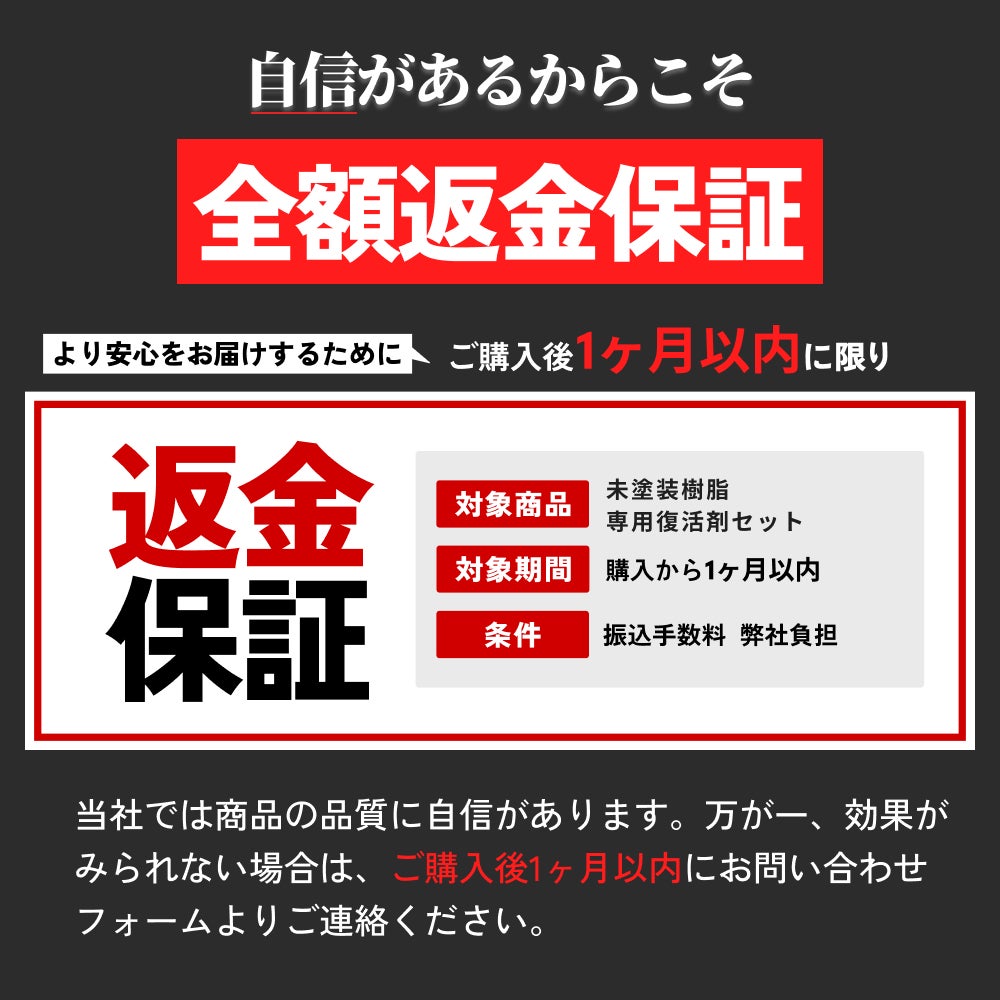 HID屋 未塗装樹脂コーティング 樹脂バンパー モール用