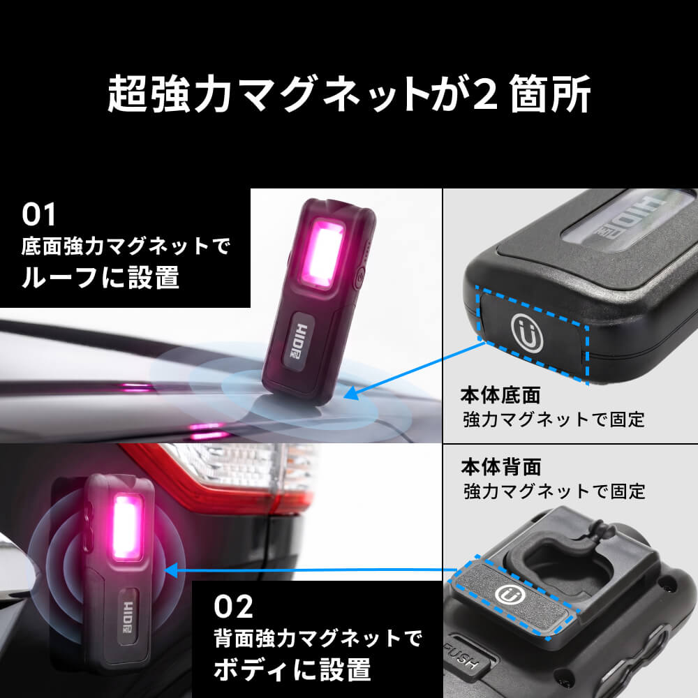 HID屋 LED停止表示灯 紫色 非常灯 三角表示板 三角停止板 代替 高速