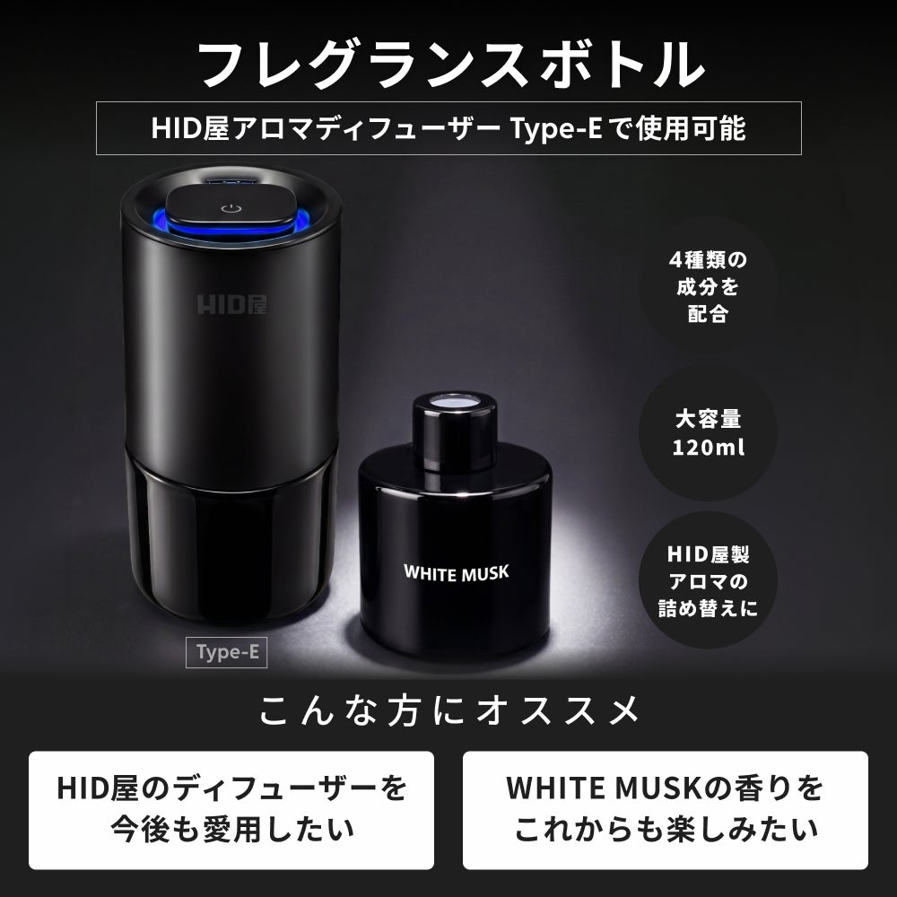 HID屋 アロマディフューザー 車用 詰め替え Type-E専用 フレグランス